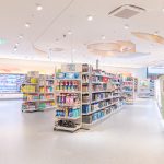 Wnętrze drogerii dm w M1 Łódź